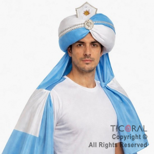 TURBANTE CON BANDERA DE ARGENTINA PREMIUM